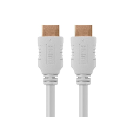 HDMI Cable,High Speed,White,10ft.,28AWG