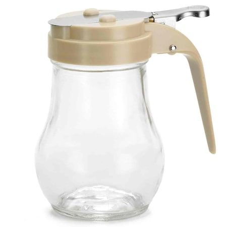 Glass Syrup Dispenser,Almond,6 Oz,PK12