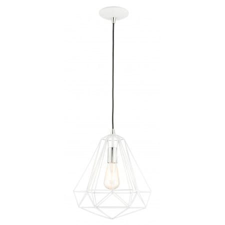 Shiny White Pendant,1 Light