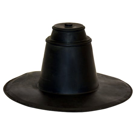 Roof Flashing With Adhesive Tape Ring,Small,Black EPDM,1-3/4- 3