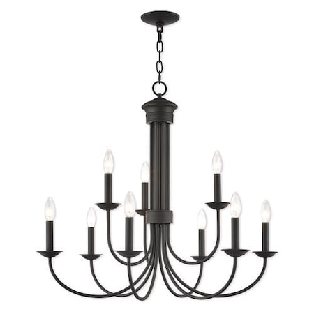 Estate 9 Light Bronze Chandelier