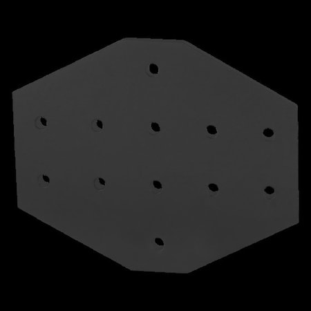 Black 15 S 12 Hole Cross Joining Plate