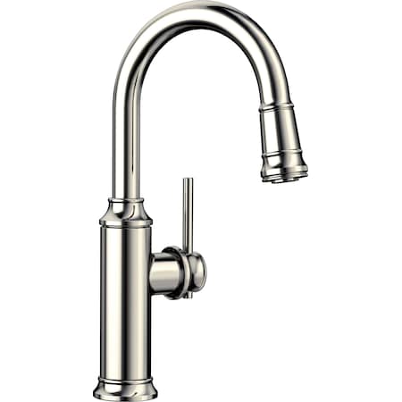 Empressa Pull Down Bar Faucet 1.5 GPM - Polished Nickel
