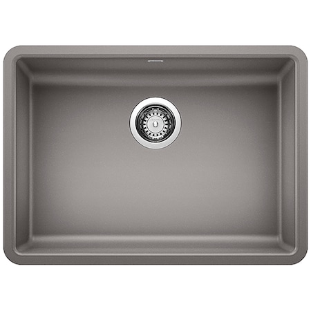 Precis Silgranit ADA Single Bowl Undermount Kitchen Sink - Metallic Gray