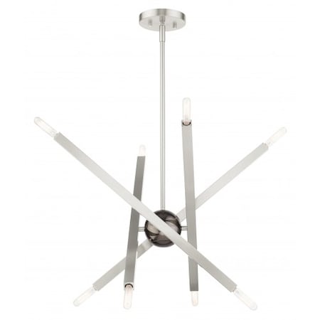 Brushed NickelChandelier,8 Light