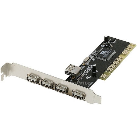 Usb 5-Port 2.0 Pci Expansion Card Via