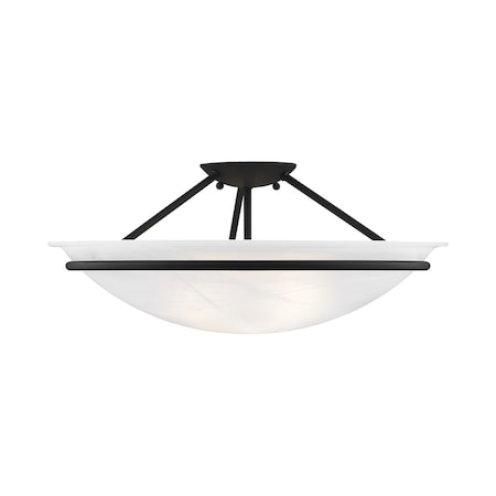 Newburgh 3 Light Black Ceiling Mount