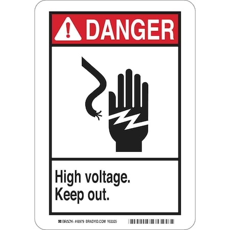 Sign,Danger,14X10,Plastic