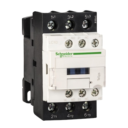 IEC Magnetic Contactor, 3 Poles, 600 V AC, 25 A