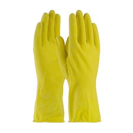 12 Chemical Resistant Gloves, Natural Rubber Latex, M, 12PK