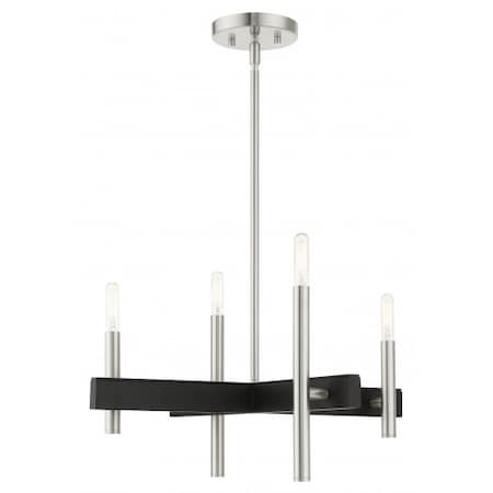 Brushed NickelChandelier,4 Light