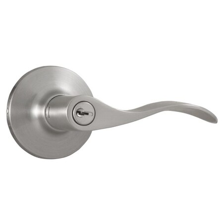 New Haven Entry Lock Adjustable Latch And Full Lip Strike Satin Nickel