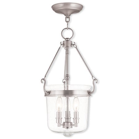 Winchester 3 Light Brushed Nickel Pendant