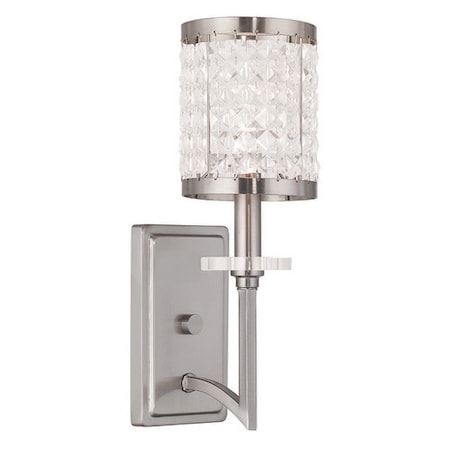 Grammercy 1 Light Brushed Nickel Wall Sconce