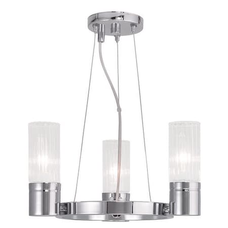 Midtown 3 Light Polished Chrome Mini Chandelier