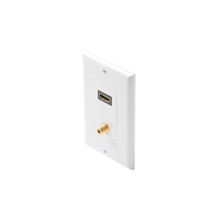 HDMI + 1-F81 Decorator Wall Plate White