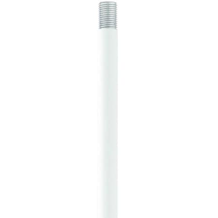 Textured White Extension Rod