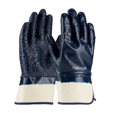 10-4/5 Chemical Resistant Gloves, Nitrile, L, 12PK