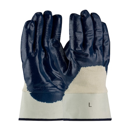 10-3/5 Chemical Resistant Gloves, Nitrile, L, 12PK