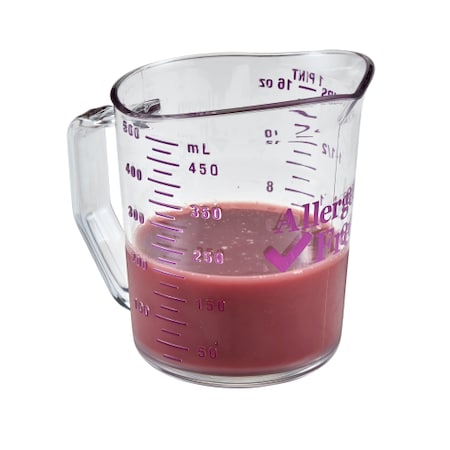 Measuring Cup 1 Pint Clear With Purple A