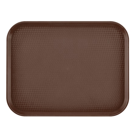 Textured Surface Tray,16 1/8 In L,Brown