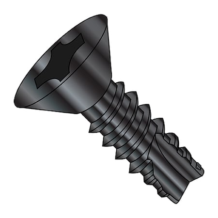 Concrete Screw, Flat, Steel Black Oxide And Oil, 10000 PK