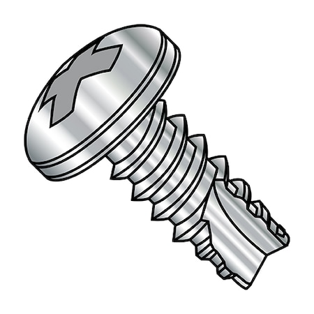 Concrete Screw, Pan, 18-8 Stainless Steel 2500 PK