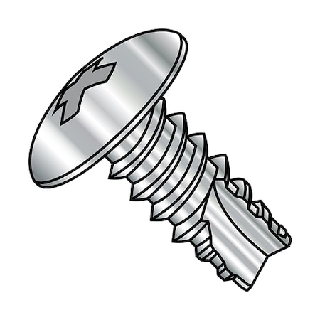 Anchor Screws,6-20x3/8,Phil TRU,PK5000, Plain Stainless Steel Truss Head 5000 PK