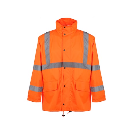 Class 3 Rain Jacket With 2 Patch Pockets