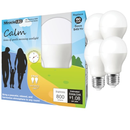 Nature's Vibe Calm Soothing Morning Daylight LED Light Bulb