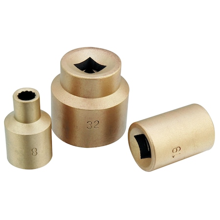 Non Sparkg Socket,1-5/8 - 1 Drive,Beryllium Copper