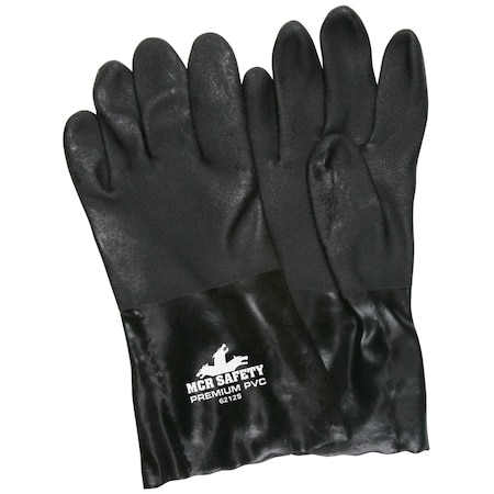 12 Chemical Resistant Gloves, PVC, L, 12PK