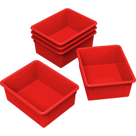 Storage Tray, Red, 5 PK