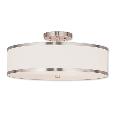 Park Ridge 3 Light Brushed Nickel Ceilin