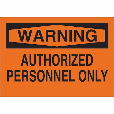 Warning Sign, 10 In H, 14 In W, Plastic, Rectangle, English, 22194