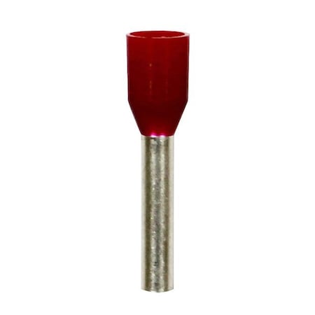 Wire Ferrule,Red,16 AWG,10mm,PK500