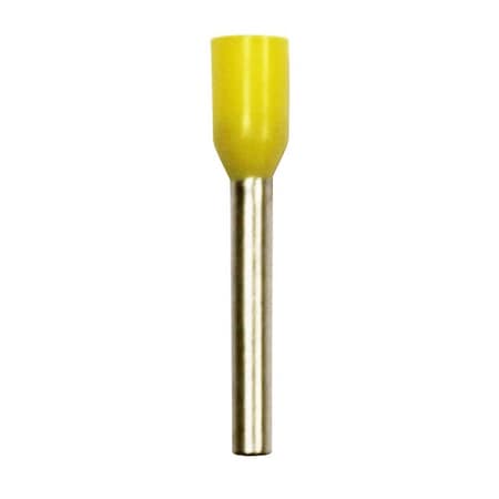 Wire Ferrule,Yellow,18 AWG,12mm,PK500