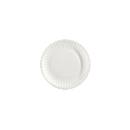Uncoated Paper Plate,6,White,50,PK1000