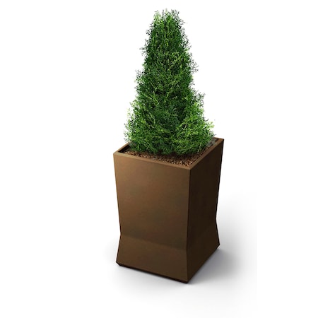 Medium ModTec Planter,Bronze