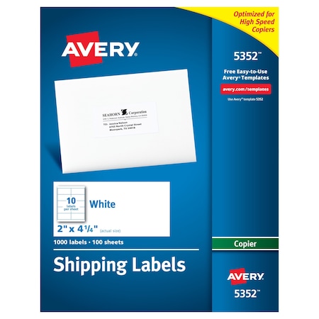 Shipping Labels For Copiers,Per,PK1000