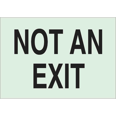 Exit Sign,7X10,Plastic