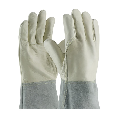 MIG/TIG Welding Gloves, Cowhide Palm, L, 12PK