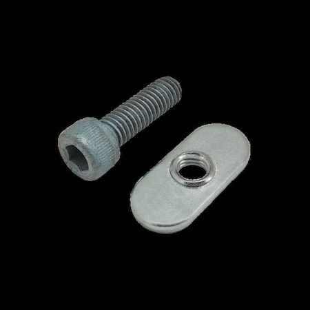 M6-1.00 Socket Head Cap Screw, Blue Zinc Plated Steel, 20 Mm Length