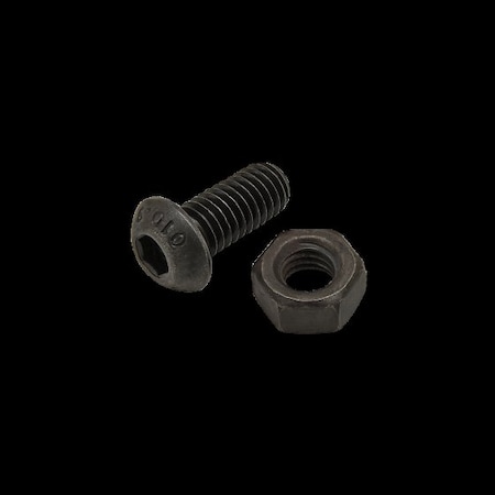 M6-1.00 Socket Head Cap Screw, Black Zinc Plated Steel, 14 Mm Length