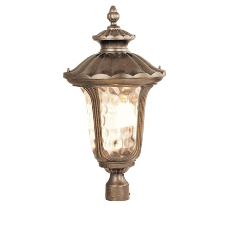 Oxford 3 Light Moroccan Gold Outdoor Post Top Lantern