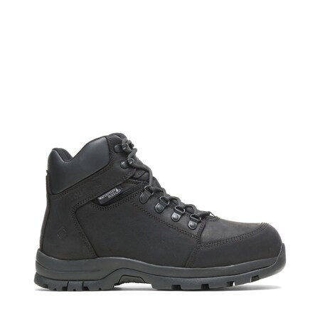 Size 7 Men's 6 In Work Boot Steel Work Boots, Black