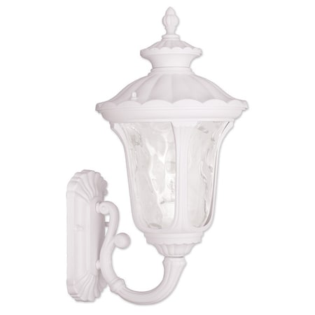 Oxford 1 Light White Outdoor Wall Lantern