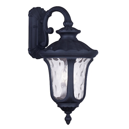 Oxford 3 Light Black Outdoor Wall Lantern