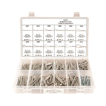 Cotter Pin Assortment,375 PCS