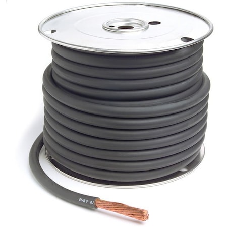 Welding Cable,Black,3/0Ga,25 Ft. Spool
